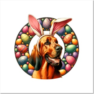 Hanoverian Scenthound Enjoys Easter with Bunny Ears Posters and Art